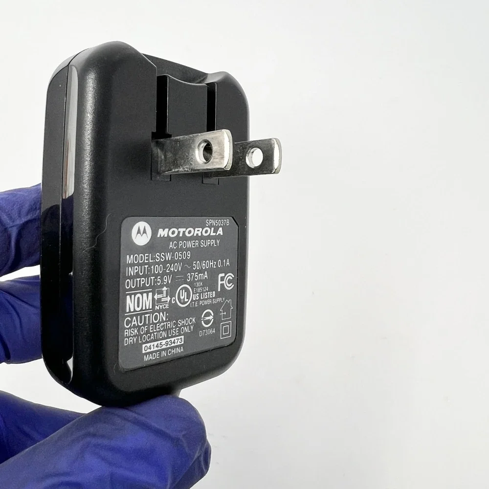Motorola 5.9V 375mA Wall Charger AC Power Supply Plug SSW 0509 Tested
